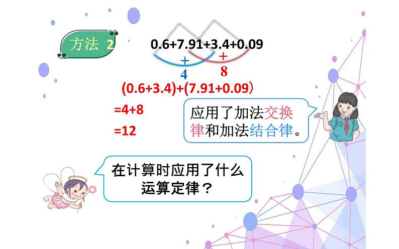 四年级数学下册课件-6.3 整数加法运算定律推广到小数13-人教版(共14张PPT)05