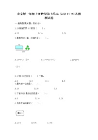 小学北京版七 认识11～20各数巩固练习