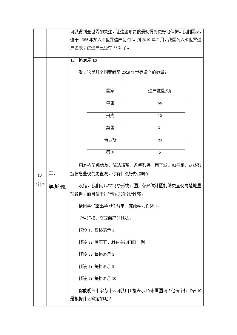 四年级上册数学教案  8.条形统计图(第二课时)  北京版第2页