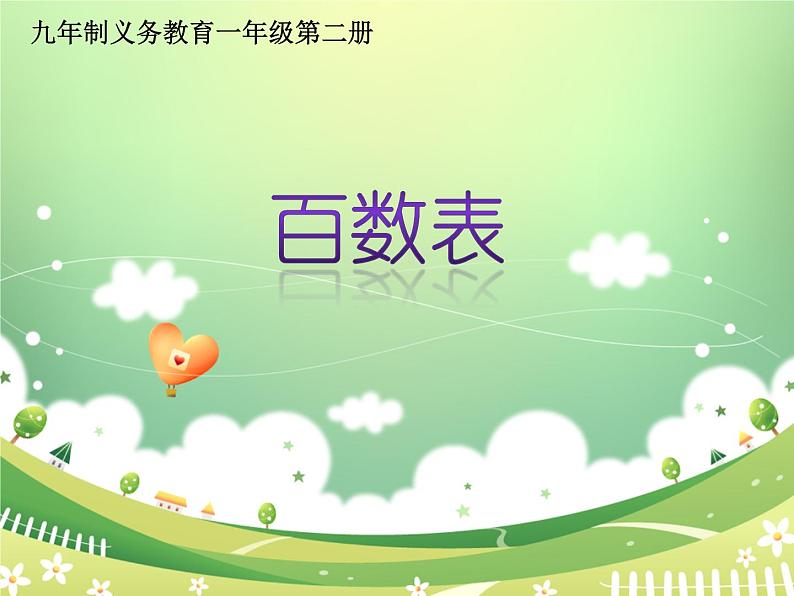 一年级下册数学课件-6.1   百数表  ▏沪教版 (共22张PPT)01