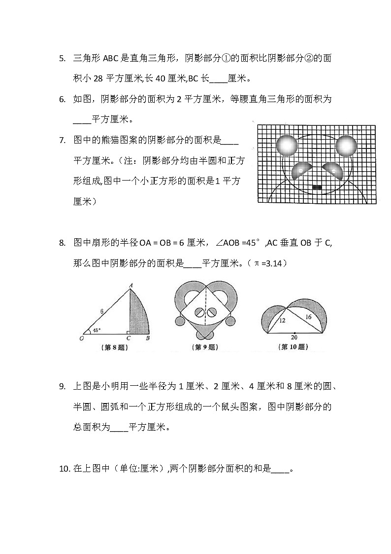 16.《圆的周长与面积》专题过关检测卷02