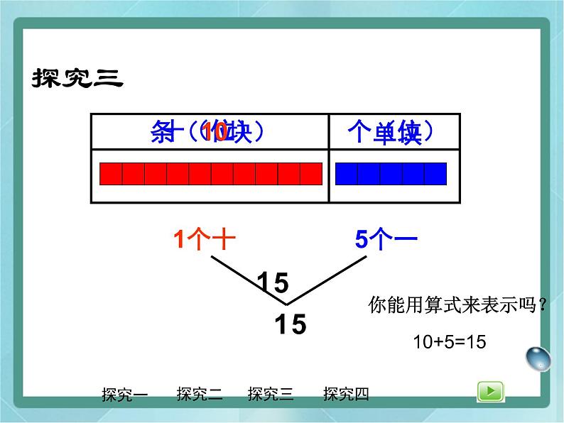 【沪教版五年制】一年级上册第三单元  十几就是十和几 课件08