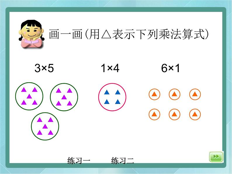 【沪教版五年制】二年级上册第二单元  看图写乘法算式 ppt课件（1）02