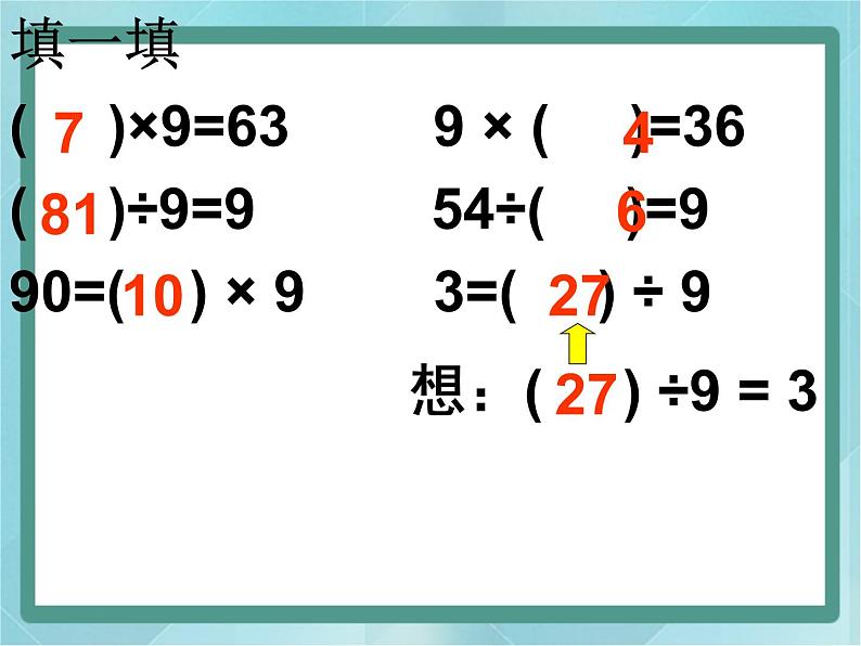 【沪教版五年制】二年级上册第四单元  9的乘、除法 ppt课件207