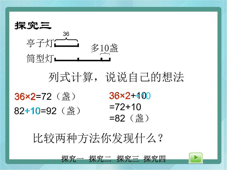 【沪教版五年制】三年级上册第六单元 《解决问题--灯市1》课件第5页