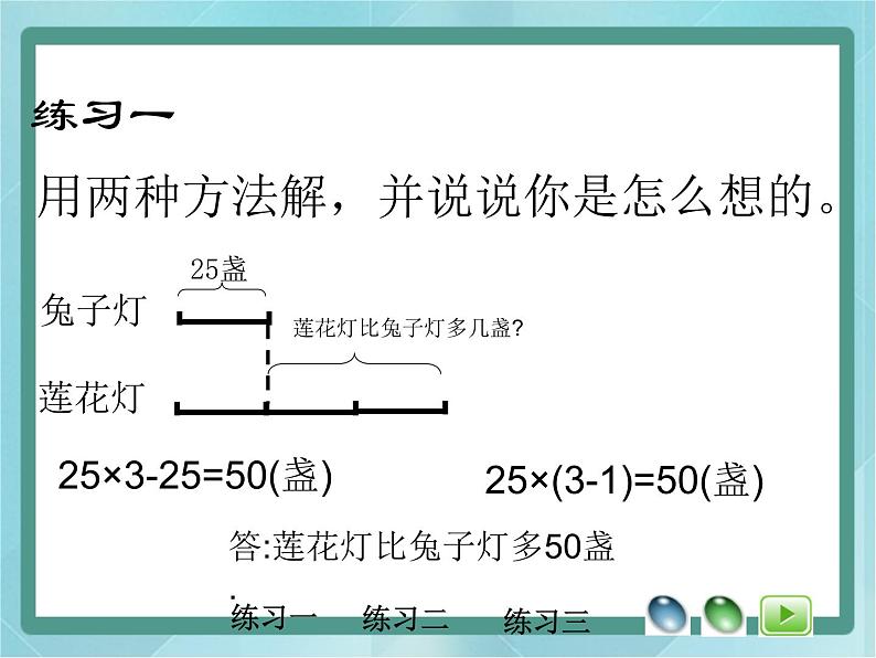 【沪教版五年制】三年级上册第六单元 《解决问题--灯市2》课件06