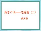 【滬教版五年制】三年級(jí)上冊(cè)第六單元 《數(shù)學(xué)廣場(chǎng)--流程圖（減法塔）》課件