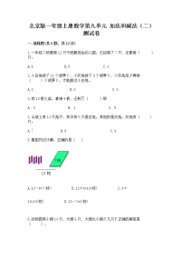 小学数学北京版一年级上册九 加法和减法（二）当堂达标检测题