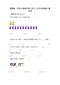 数学一年级上册九 20以内的减法综合训练题