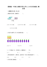 数学九 20以内的减法课后测评