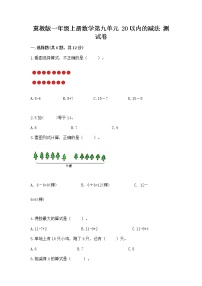 2020-2021学年九 20以内的减法随堂练习题