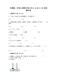 苏教版一年级上册第九单元 《认识11-20各数》练习