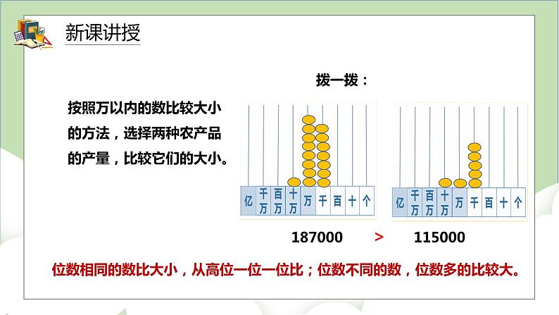 人教版小学数学四年级上册1.4《亿以内数的大小比较和改写》课件+教学设计05