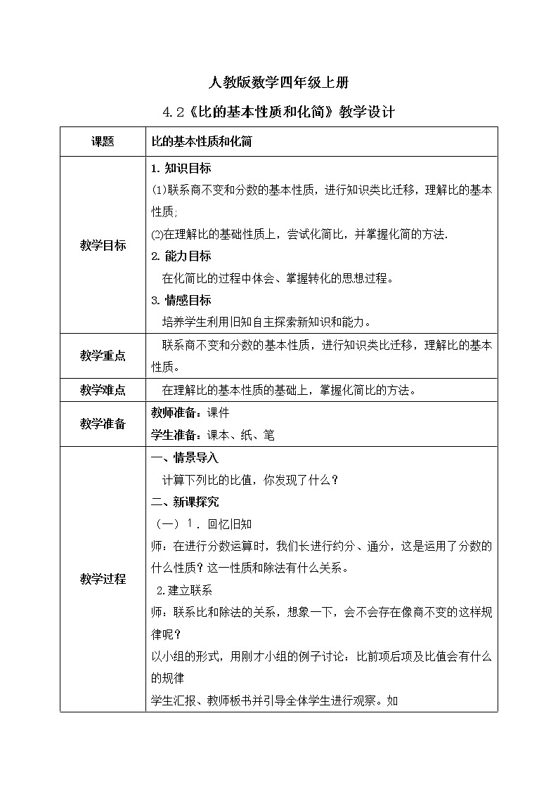 4.2《比的基本性质和化简》课件+教案01