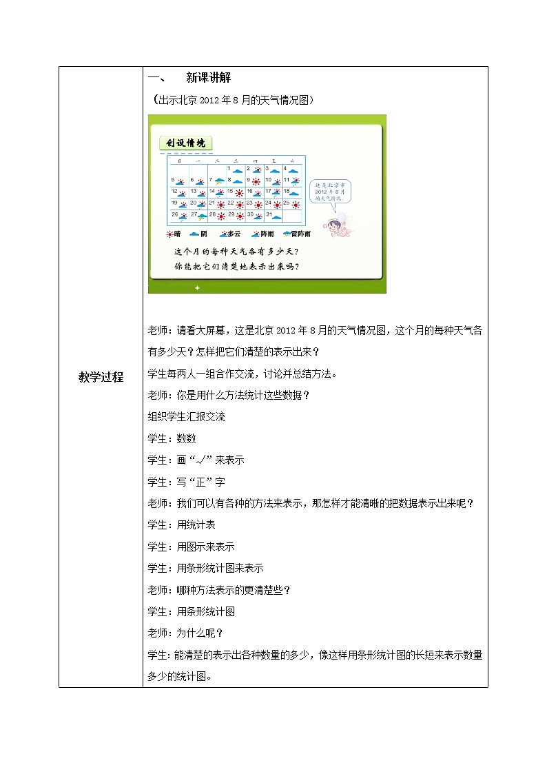 《1格表示1个单位的条形统计图》教案第2页