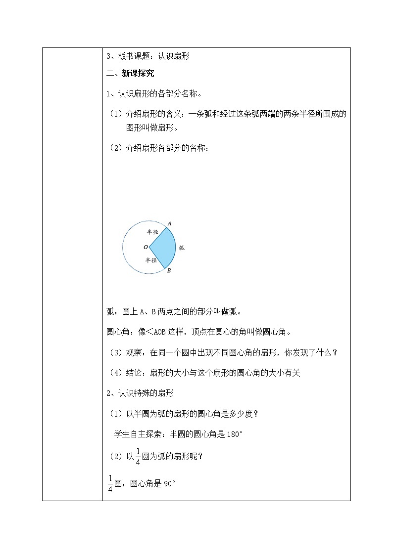 5.6《扇形的认识》教学设计第2页