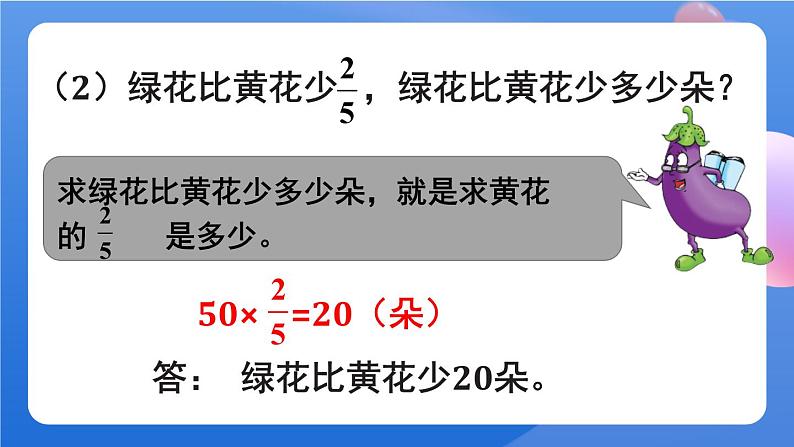 苏教版六上数学 二《分数乘法》分数与整数相乘 共3课时 课件+教案06