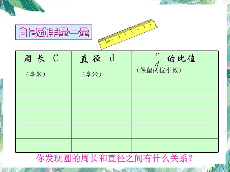 北师大版 六年级上册 圆的周长课件第7页