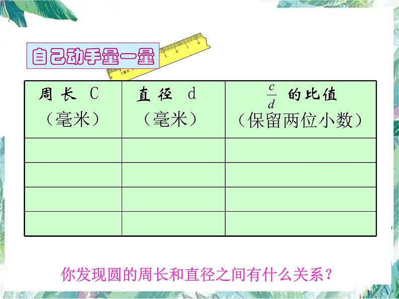 北师大版 六年级上册  圆的周长 优质课件第7页