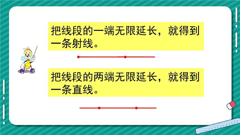 苏教版四上数学 八《垂线与平行线》第1课时 射线、直线和角的认识 PPT课件06