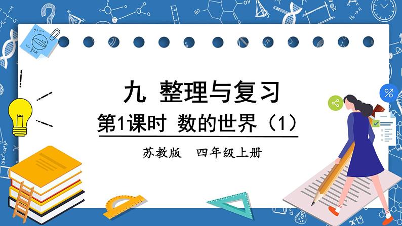 苏教版四上数学 九《整理与复习》第1课时 数的世界（1） PPT课件01