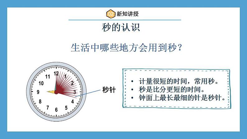 人教版3上数学1.1《秒的认识》课件PPT第5页