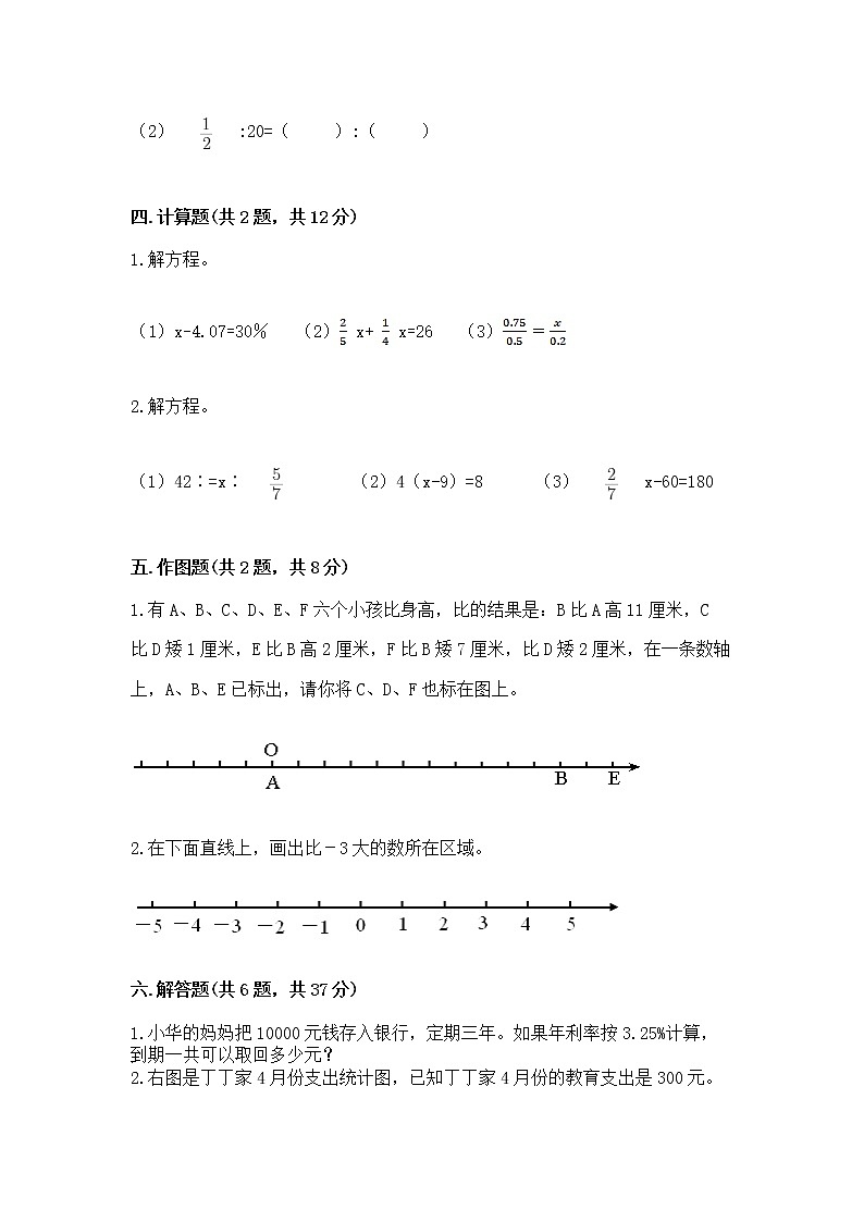 北师大版数学六年级下学期期末综合素养提升卷及精品答案第3页