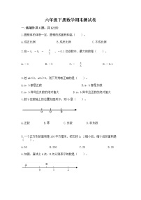 六年级下册数学期末测试卷（考点梳理）word版