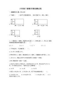 六年级下册数学期末测试卷带答案（夺分金卷）