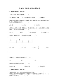 六年级下册数学期末测试卷附答案【轻巧夺冠】