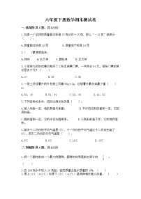 六年级下册数学期末测试卷含完整答案（网校专用）