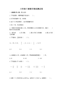 六年级下册数学期末测试卷及完整答案（名师系列）