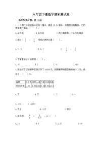 六年级下册数学期末测试卷精品【预热题】