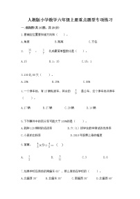 人教版小学数学六年级上册重点题型专项练习（易错题）word版