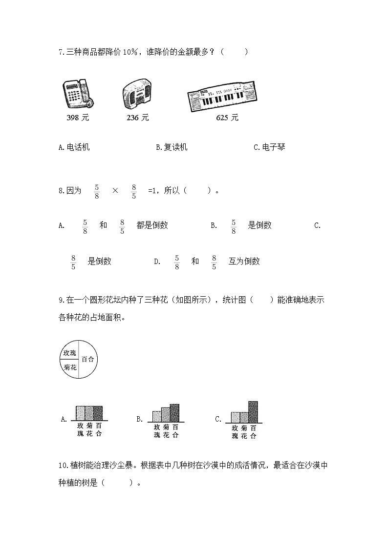 人教版小学数学六年级上册重点题型专项练习第2页