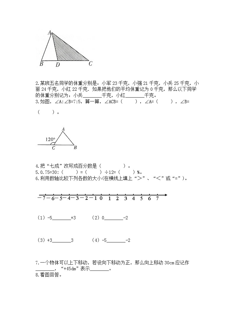 人教版小学数学六年级下册期末重难点真题检测卷带完整答案【易错题】第3页