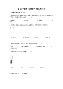 小学六年级下册数学 期末测试卷（黄金题型）