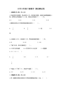 小学六年级下册数学 期末测试卷【突破训练】