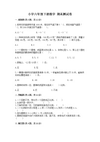 小学六年级下册数学 期末测试卷附参考答案（实用）