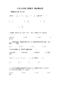 小学六年级下册数学 期末测试卷附参考答案（突破训练）