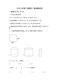 小学六年级下册数学 期末测试卷附答案【轻巧夺冠】