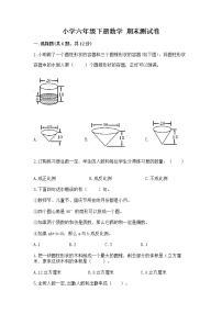 小学六年级下册数学 期末测试卷附答案【名师推荐】