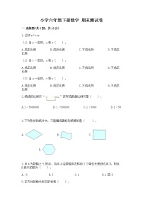 小学六年级下册数学 期末测试卷【重点】