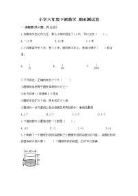 小学六年级下册数学 期末测试卷带答案（实用）