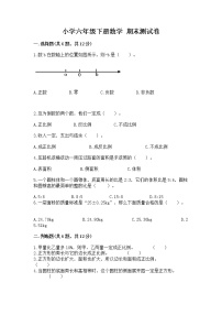 小学六年级下册数学 期末测试卷含答案【培优b卷】