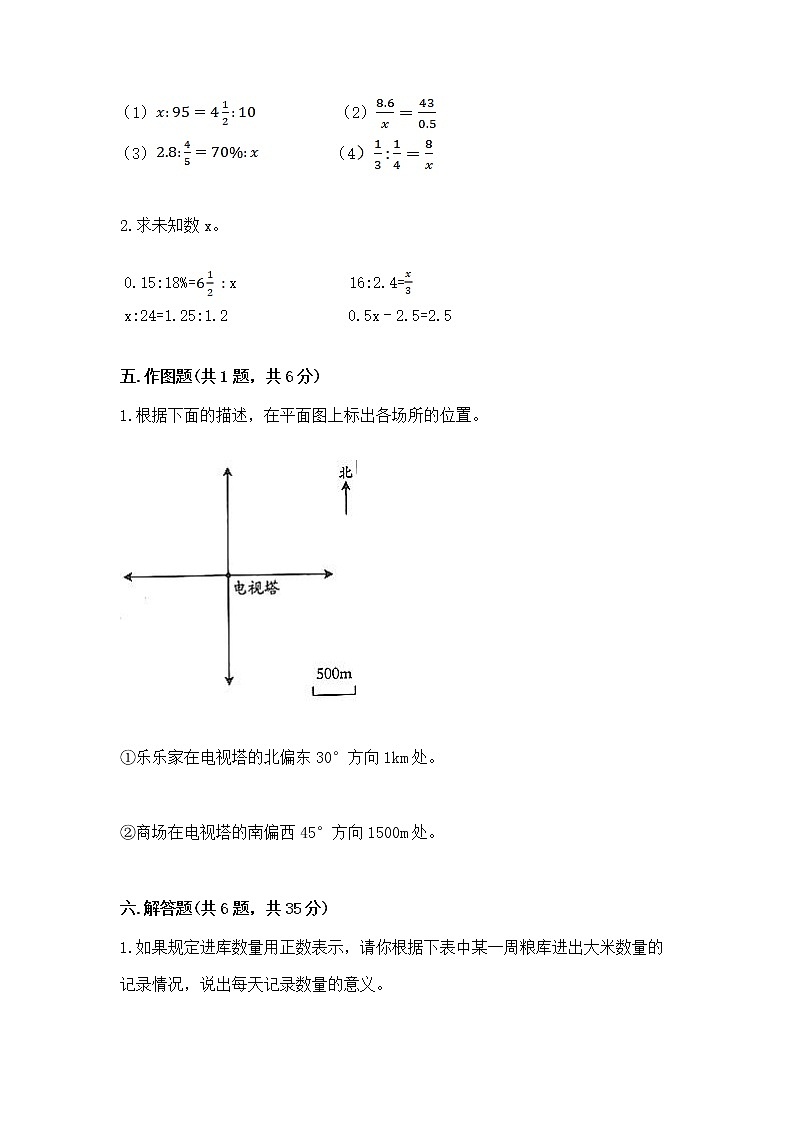 小学六年级下册数学 期末测试卷含答案（模拟题）第3页