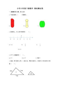 小学六年级下册数学 期末测试卷及答案【必刷】