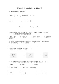 小学六年级下册数学 期末测试卷及答案【名师系列】