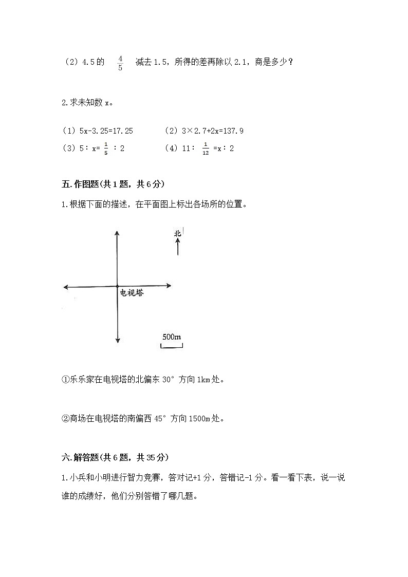 小学六年级下册数学 期末测试卷精品（考点梳理）03