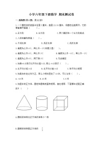 小学六年级下册数学 期末测试卷附完整答案【名师系列】